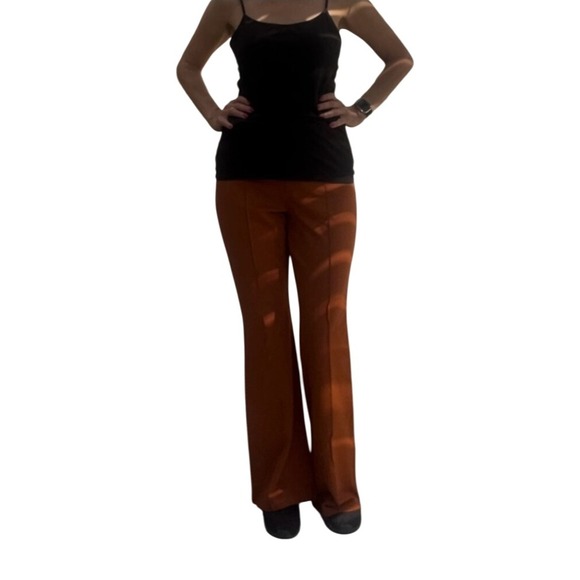 A New Day Women's Flare Leg Pull On Pants Career Casual Brown Rush Large - Picture 7 of 7